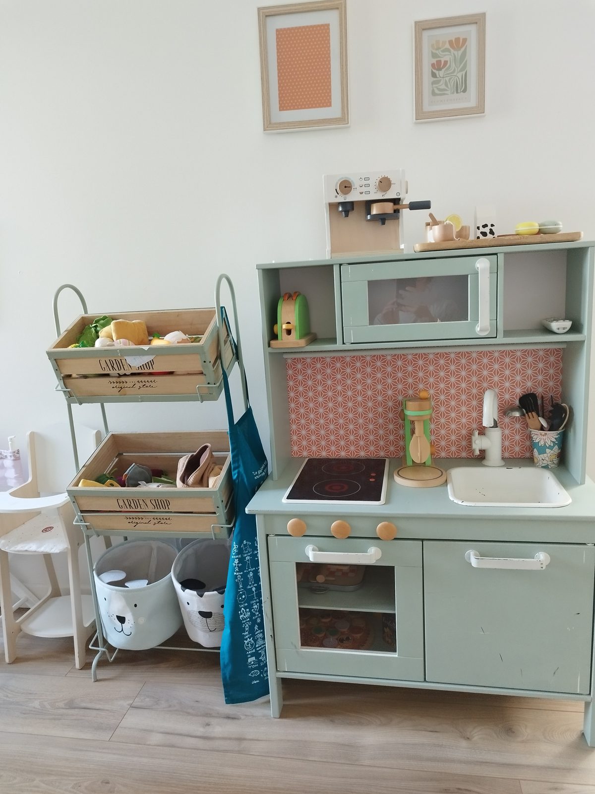 Cuisine en bois pour enfants